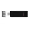Kingston Technology DataTraveler 256GB USB-C 3.2 Gen 1 70, 256 GB, USB USB-C, 3.2 Gen 1 (3.1 Gen 1), Cap, 7 g, Must