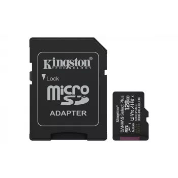 Kingston Technology 128GB microSDXC Canvas Select Plus Gen3 150MB/s A1-kaart + adapter