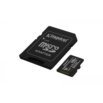 Kingston Technology 128GB microSDXC Canvas Select Plus Gen3 150MB/s A1-kaart + adapter