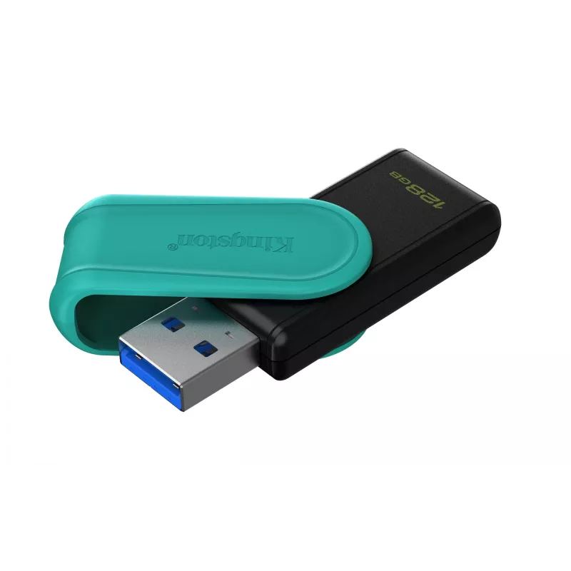 Kingston Technology DataTraveler 128GB Portable USB 3.2 Gen 1 Exodia S (Must/Türkiissinine)