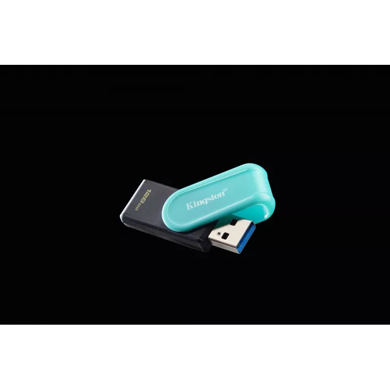 Kingston Technology DataTraveler 128GB Portable USB 3.2 Gen 1 Exodia S (Must/Türkiissinine)