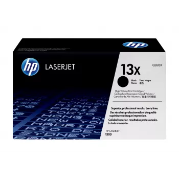 HP 13X suure tootlikkusega must originaal LaserJet toonerikassett, 4000 lehekülge, Must, 1 tk