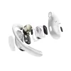 SHOKZ OpenFit Air, valge, peakomplekt, juhtmevaba, kõrvakinnitus, kõned / muusika / sport / igapäevane, Bluetooth, valge