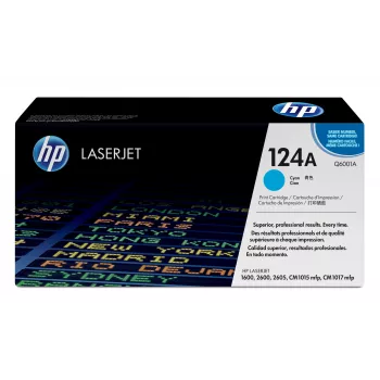HP 124A Cyan originaalne LaserJet toonerikassett, 2000 lehekülge, tsüaan, 1 tk
