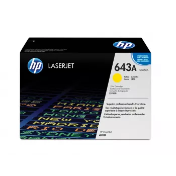 HP 643A kollane originaal LaserJet toonerikassett