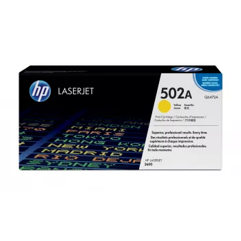 HP 502A kollane originaal LaserJet toonerikassett, 4000 lehekülge, kollane, 1 tk