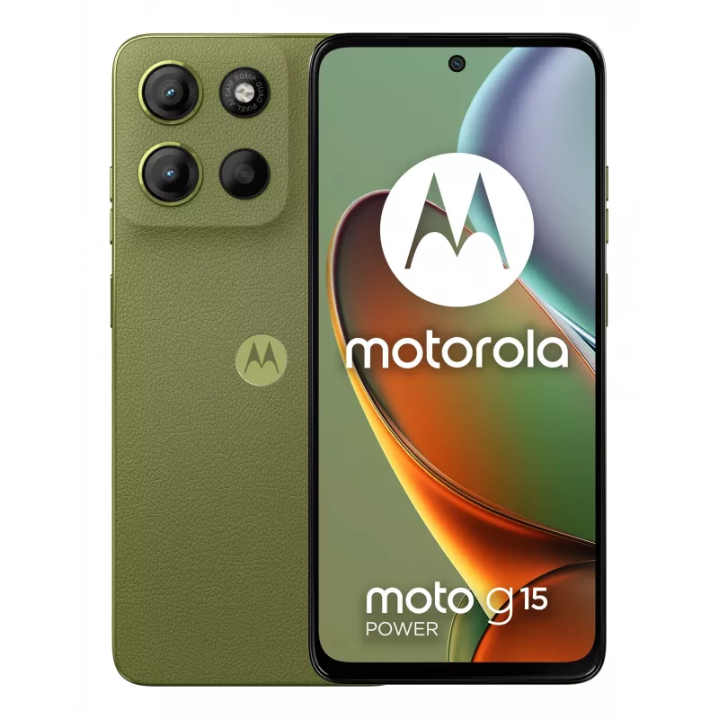Motorola moto g15 power 17,1 cm (6,72 tolli) kahe SIM-iga Android 15 4G USB-C 8 GB 256 GB 6000 mAh roheline