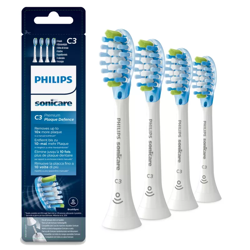 Philips Sonicare C3 Premium Plaque Defence HX9044/17 4x valged hambaharjapead