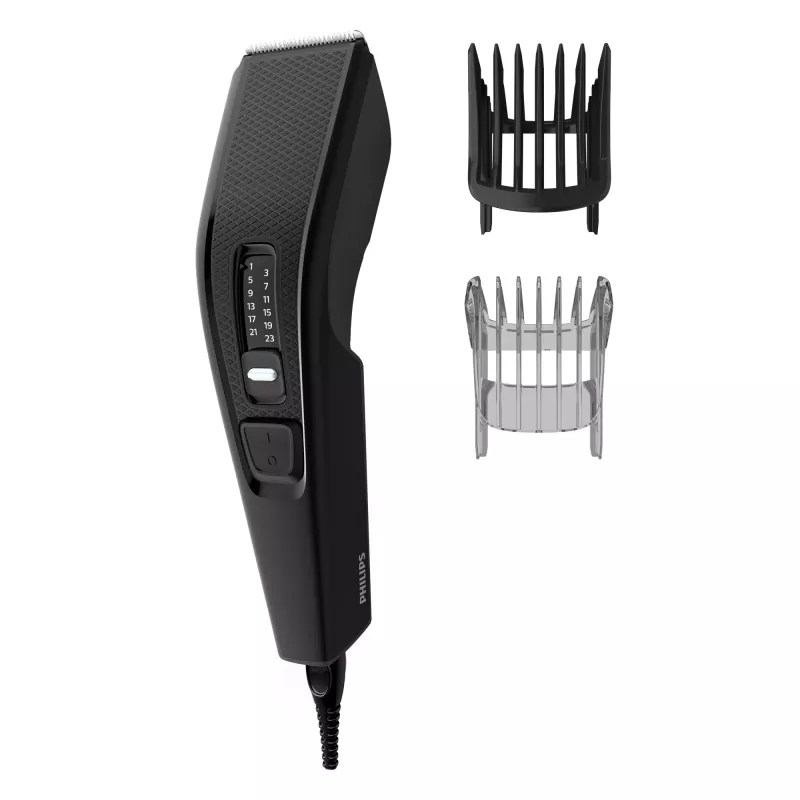 Juukselõikur Philips 3000 series HC3510/15 must — roostevabast terasest terad, 0,5 mm kuni 23 mm, 13 pikkuse astet