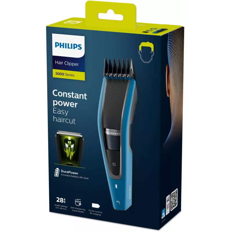 Juukselõikur Philips HC5612/15 — juhtmevaba, roostevabast terasest tera, 28 pikkuseastet (0,5 mm–28 mm), 75 min tööaeg
