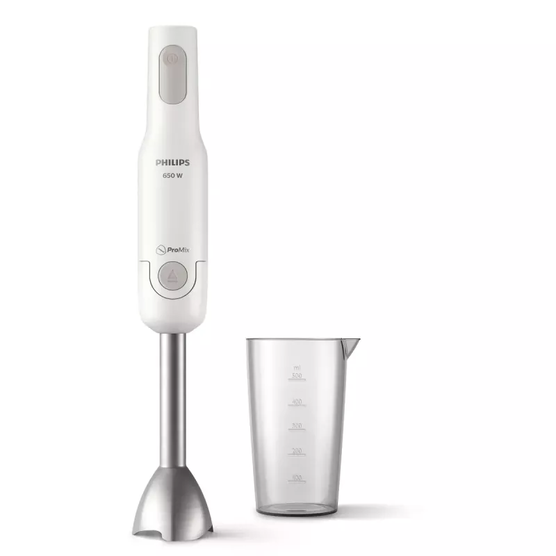 Saumikser Philips HR2534/00 — 650 W, 2 kiirust, pulse, metallvarras, valge