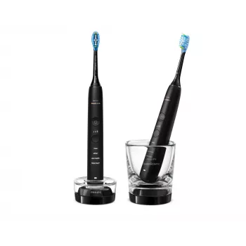 Sonic elektriline hambahari Philips DiamondClean 9000 HX9914/54, 2 käepidet, 5 režiimi, must, Bluetooth, 1 laadija