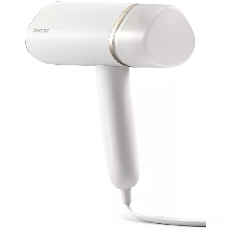 Käsiaurutaja Philips 3000 series STH3020/10 – 1000 W, 20 g/min pidev aur, 0,12 l eemaldatav paak, 2 m juhe, reisidisain, valge