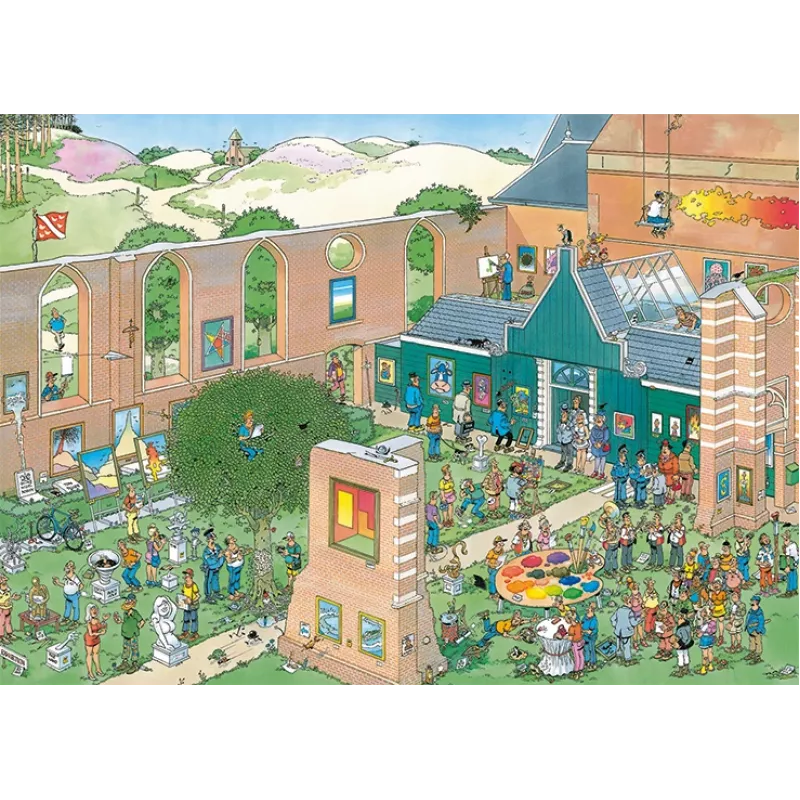 Jan van Haasteren Kunstturg 1000 tükki, 1000 tk, Koomiksid, 12 a