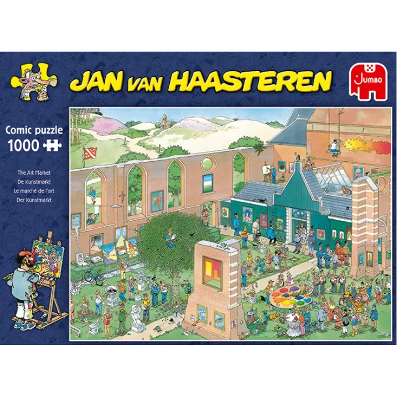 Jan van Haasteren Kunstturg 1000 tükki, 1000 tk, Koomiksid, 12 a