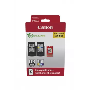 Canon 2970B017 tindikassett 2 tk Originaal Must, Tsüaan, magenta, Kollane