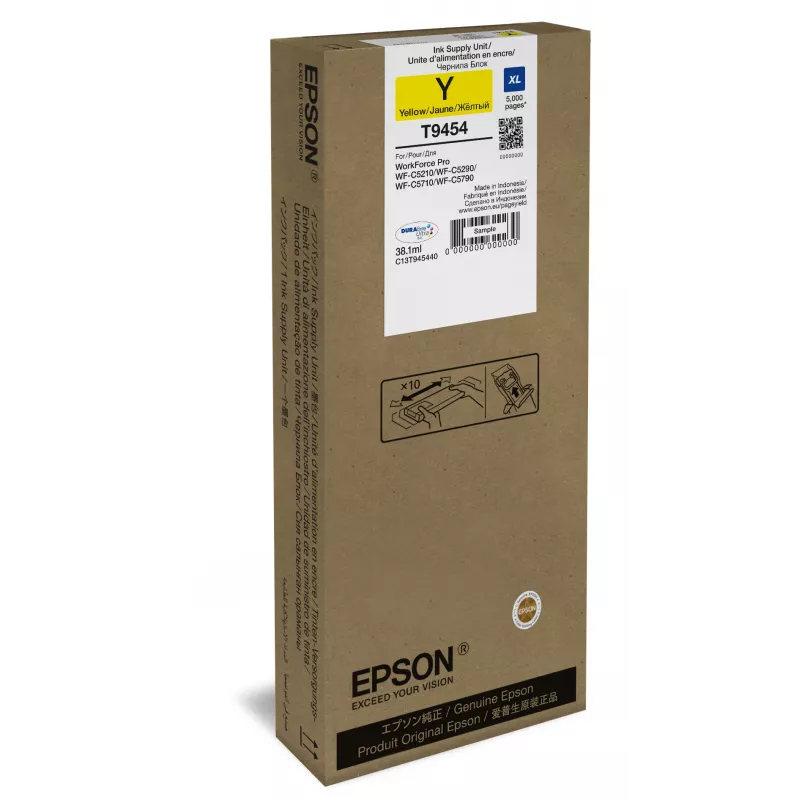 Epson WF-C5xxx seeria tindikassett XL kollane