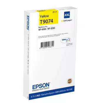 Tindikassett Epson C13T90744N XXL Kollane – Originaal, eriti suure tootlikkusega, WorkForce WF-6XXX seeriale