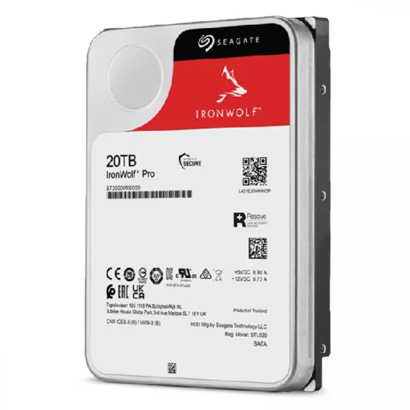 Seagate IronWolf Pro ST20000NT001 sisemine kõvaketas 20 TB 7200 RPM 256 MB 3,5 tolli