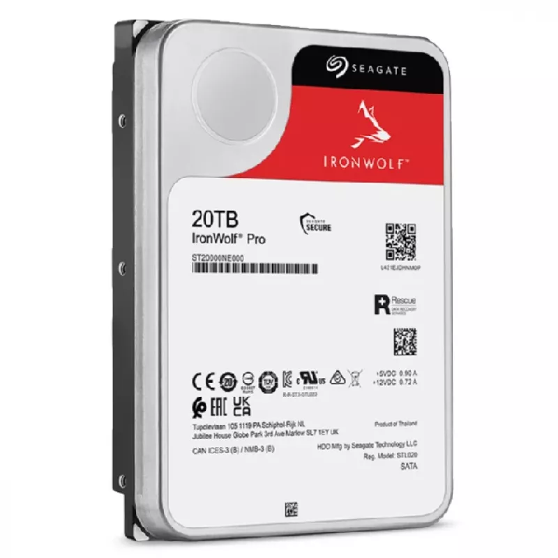 Seagate IronWolf Pro ST20000NT001 sisemine kõvaketas 20 TB 7200 RPM 256 MB 3,5 tolli
