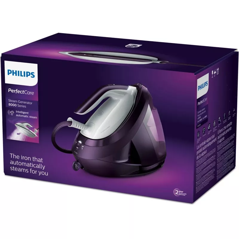Aurugeneraatoriga triikraud Philips PerfectCare 8000 seeria PSG8050/30 — 2700 W, 1,8 L paak, 8 baari, 170 g/min pidev aur