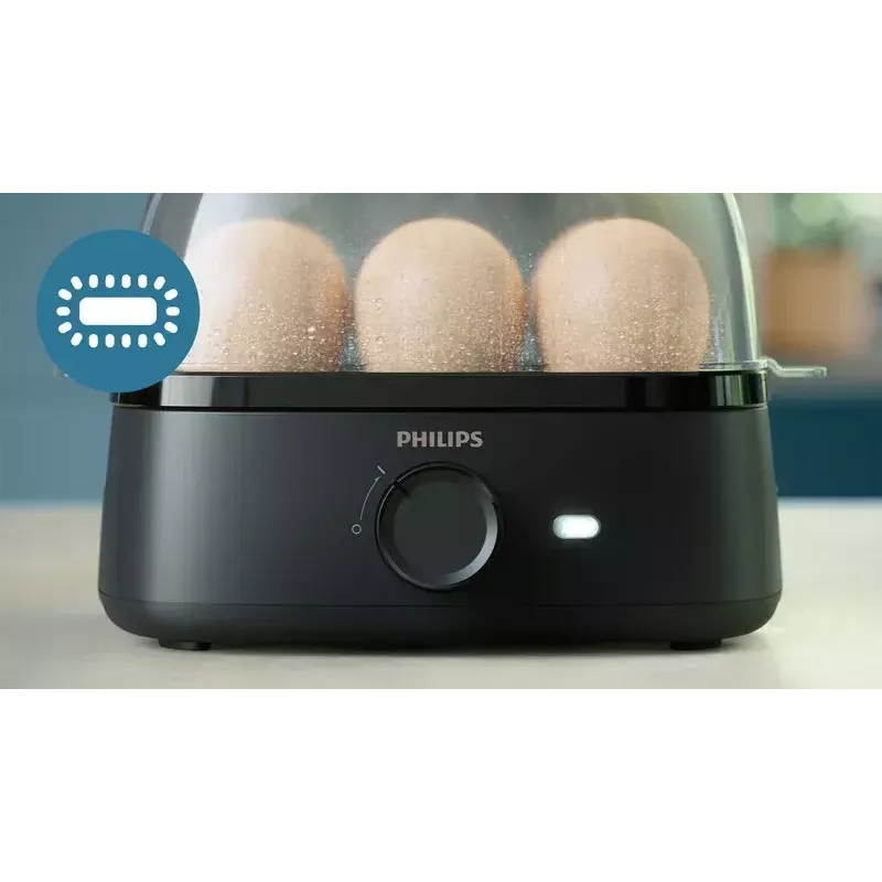 Munakanaküpsetaja Philips 3000 seeria HD9137/90 6 muna mahutavus Must