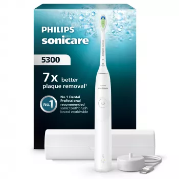 Sonic hambahari Philips Series 5300 HX7108/02 — 62 000 liigutust/min, 2 kiirust, surveandur, reisikohver