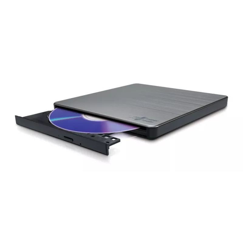 HITACHI-LG DATA STORAGE õhuke Portable DVD-writer - Gp60nw60 - USB 2.0 - Silver