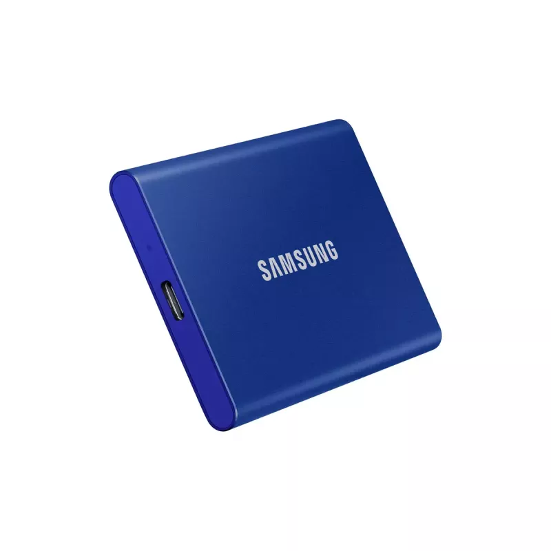 Väline SSD Samsung T7 Portable 1 TB, USB-C 3.2 Gen 2, NVMe, AES-256 riistvaraline krüpteerimine, sinine