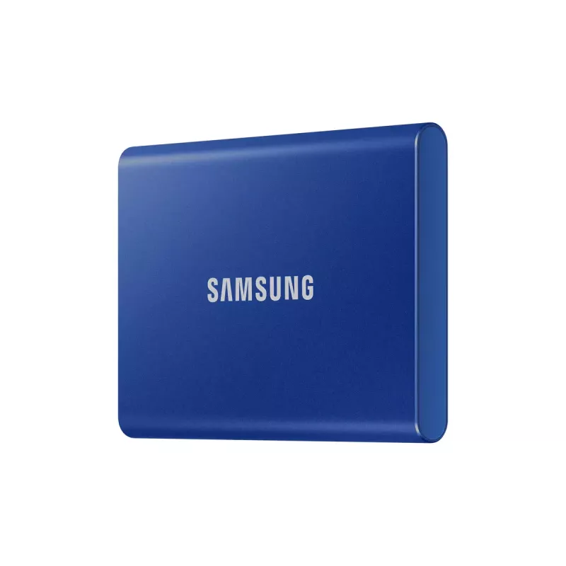 Väline SSD Samsung T7 Portable 1 TB, USB-C 3.2 Gen 2, NVMe, AES-256 riistvaraline krüpteerimine, sinine