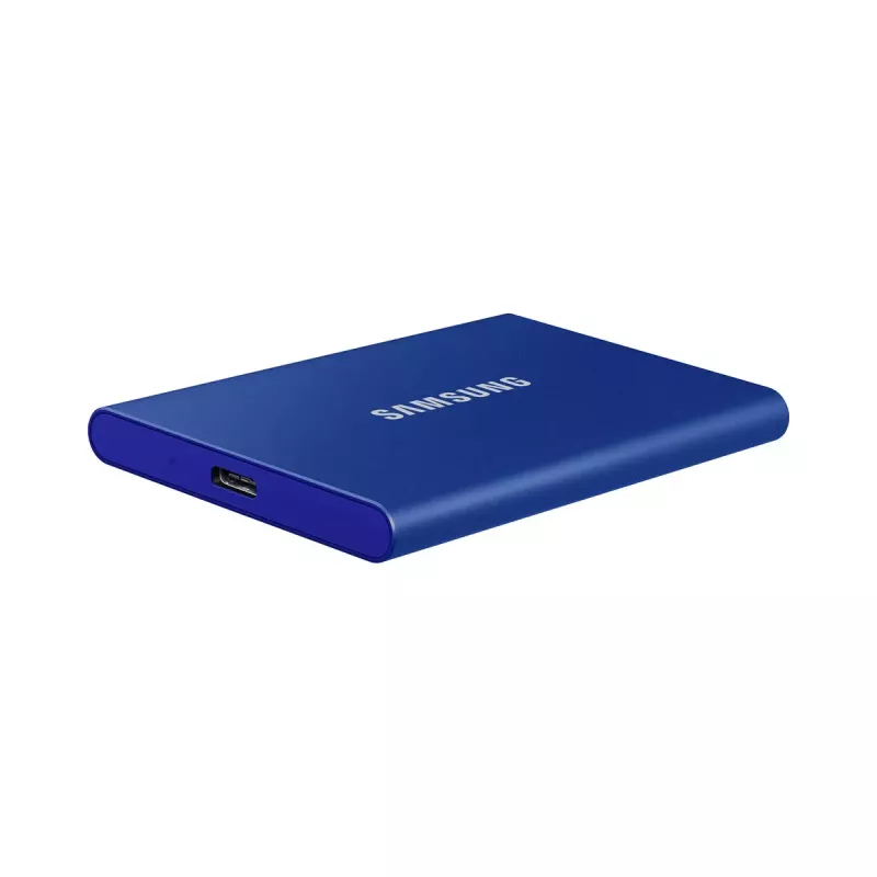 Väline SSD Samsung T7 Portable 1 TB, USB-C 3.2 Gen 2, NVMe, AES-256 riistvaraline krüpteerimine, sinine