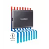 Väline SSD Samsung T7 Portable 1 TB, USB-C 3.2 Gen 2, NVMe, AES-256 riistvaraline krüpteerimine, sinine