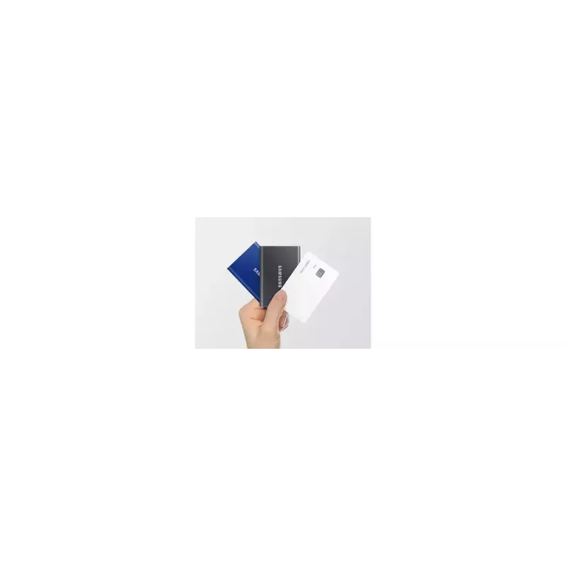 Väline SSD Samsung T7 Portable 1 TB, USB-C 3.2 Gen 2, NVMe, AES-256 riistvaraline krüpteerimine, sinine