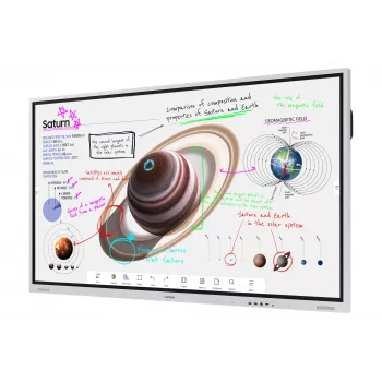 Samsung WM75B interaktiivne tahvel 190,5 cm (75 tolli) 3840 x 2160 pikslit puutetundlik ekraan hall, valge