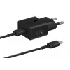 Laadija Samsung EP-T2510 25W USB‑C siseruumide kiirlaadimine, must, 1 m kaabel