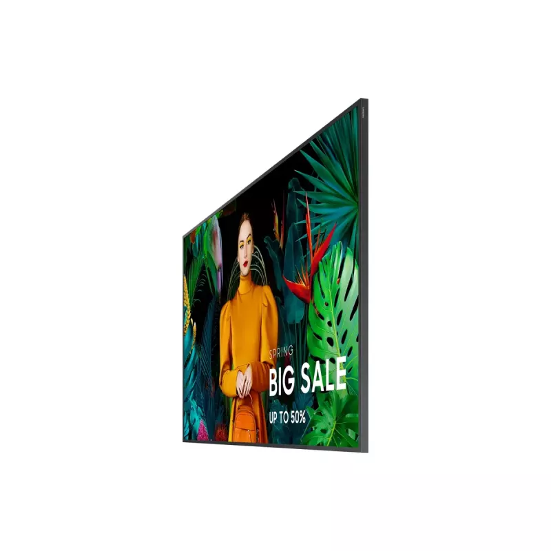 Samsung QB65C Digitaalne märgistus lameekraan 165,1 cm (65 tolli) LCD Wi-Fi 350 cd/m² 4K Ultra HD Must Sisseehitatud protsessor Tizen 7.0 16/7