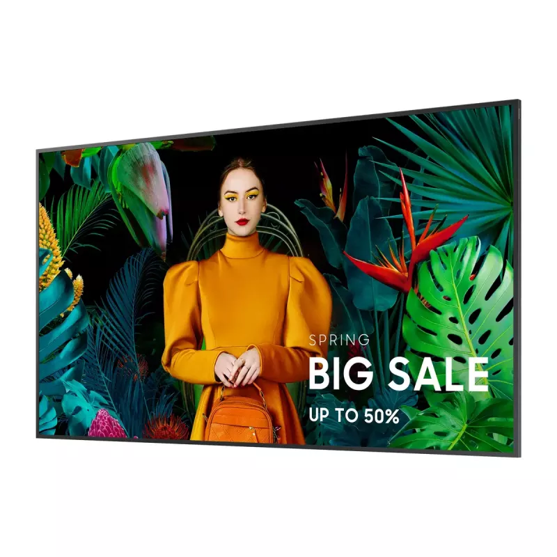 Samsung QB65C Digitaalne märgistus lameekraan 165,1 cm (65 tolli) LCD Wi-Fi 350 cd/m² 4K Ultra HD Must Sisseehitatud protsessor Tizen 7.0 16/7
