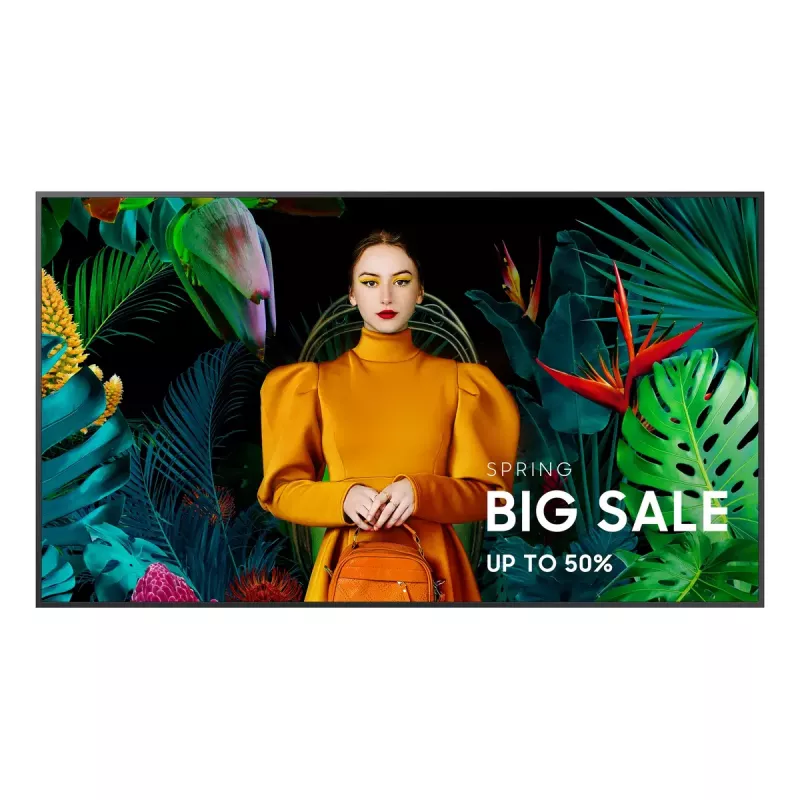 Samsung QB65C Digitaalne märgistus lameekraan 165,1 cm (65 tolli) LCD Wi-Fi 350 cd/m² 4K Ultra HD Must Sisseehitatud protsessor Tizen 7.0 16/7