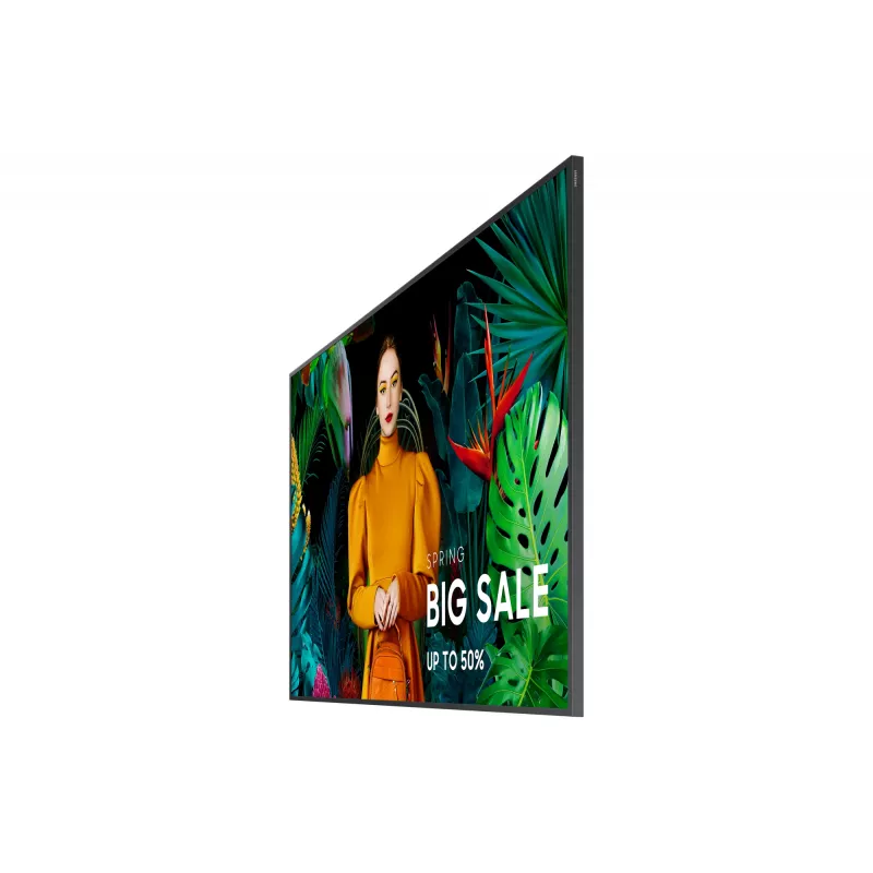 Samsung QB75C Digitaalne märgistus lameekraan 190,5 cm (75 tolli) LCD Wi-Fi 350 cd/m² 4K Ultra HD Must Sisseehitatud protsessor Tizen 16/7
