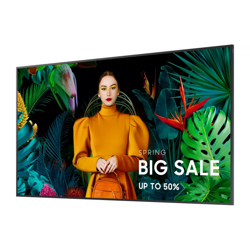 Samsung QH75C Digitaalne infotahvel lameekraan 190,5 cm (75 tolli) LCD Wi-Fi 700 cd/m² 4K Ultra HD Must Tizen 24/7