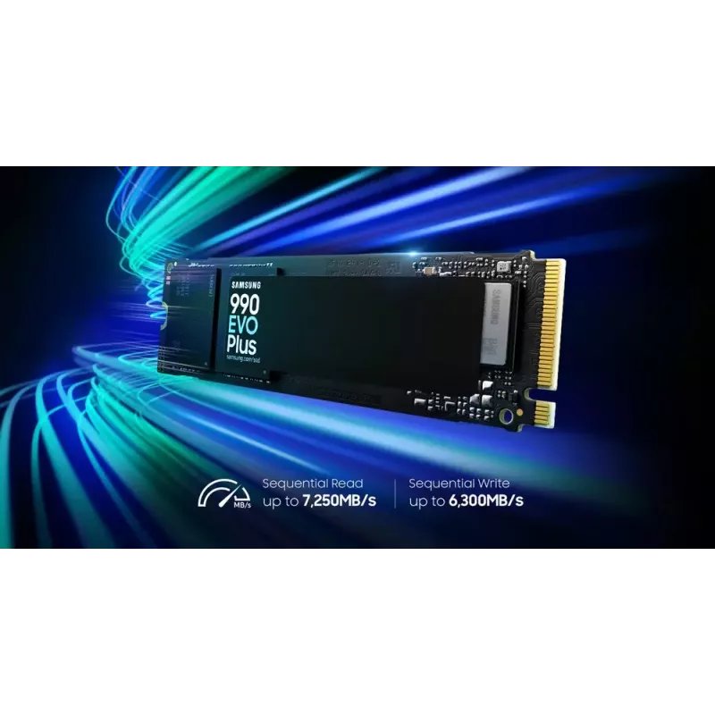 SSD M.2 2280 NVMe Samsung 1 TB (MZ-V9S1T0BW) PCIe 4.0, Lugemiskiirus 7150 MB/s, Kirjutamiskiirus 6300 MB/s