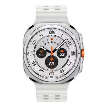 Samsung Galaxy Watch Ultra 3,81 cm (1,5 tolli) AMOLED 47 mm Digitaalne 480 x 480 pikslit Puuteekraan 4G Valge Wi-Fi GPS (satelliit)