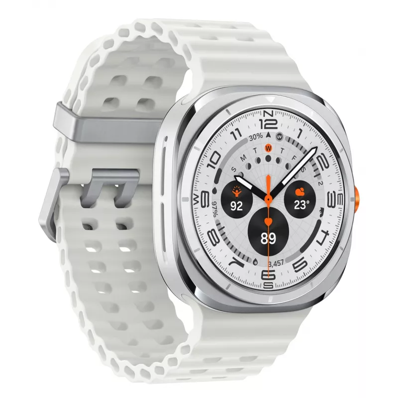 Samsung Galaxy Watch Ultra 3,81 cm (1,5 tolli) AMOLED 47 mm Digitaalne 480 x 480 pikslit Puuteekraan 4G Valge Wi-Fi GPS (satelliit)