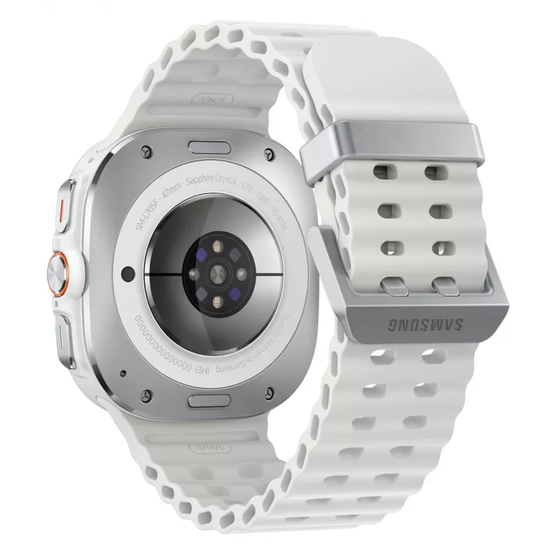 Samsung Galaxy Watch Ultra 3,81 cm (1,5 tolli) AMOLED 47 mm Digitaalne 480 x 480 pikslit Puuteekraan 4G Valge Wi-Fi GPS (satelliit)