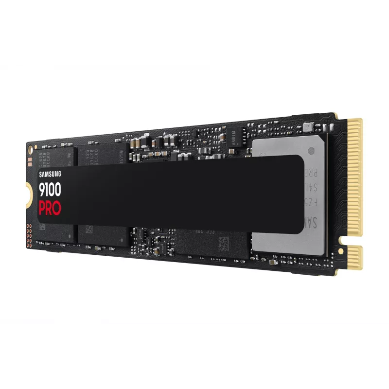 SSD M.2 Samsung 9100 PRO 4 TB PCIe 5.0 NVMe — 2280, lugemiskiirus 14800 MB/s, kirjutamiskiirus 13400 MB/s, V-NAND TLC