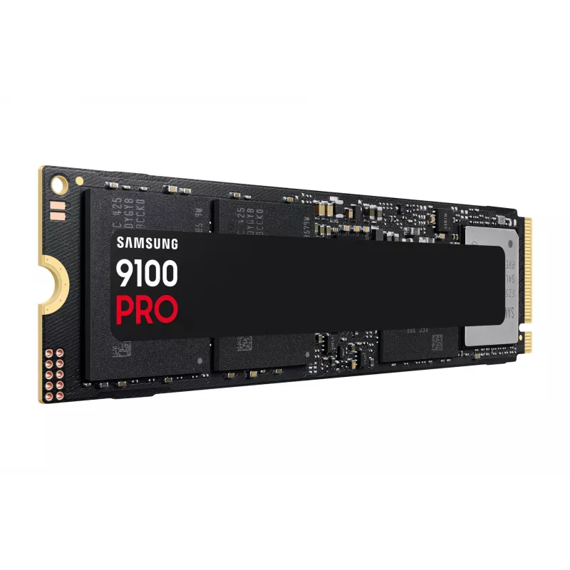 SSD M.2 Samsung 9100 PRO 4 TB PCIe 5.0 NVMe — 2280, lugemiskiirus 14800 MB/s, kirjutamiskiirus 13400 MB/s, V-NAND TLC
