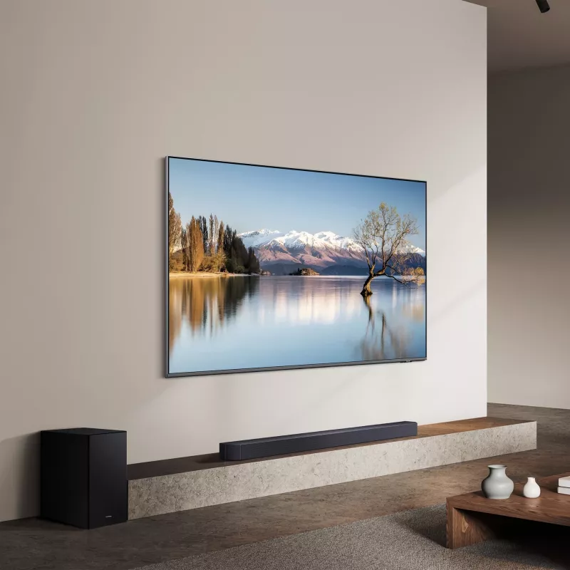 Soundbar Samsung HW-Q600F 3.1.2 kanalit juhtmevaba subwooferiga, Bluetooth, HDR10+ (must)