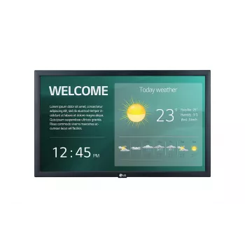 LG 22SM3G-B Digitaalne infokuva 54,6 cm (21,5 tolli) IPS Wi-Fi 250 cd/m² Full HD Must Sisseehitatud protsessor 16/7