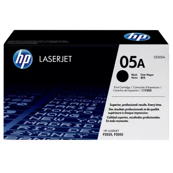 HP 05A must originaalne LaserJet toonerikassett, 2300 lehekülge, must, 1 tk