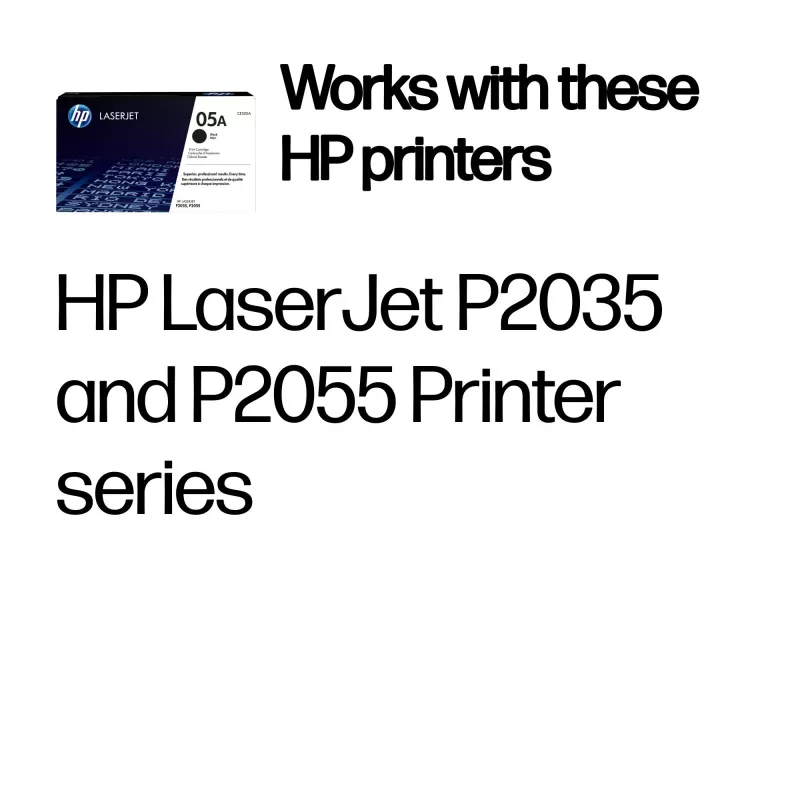 HP 05A must originaalne LaserJet toonerikassett, 2300 lehekülge, must, 1 tk